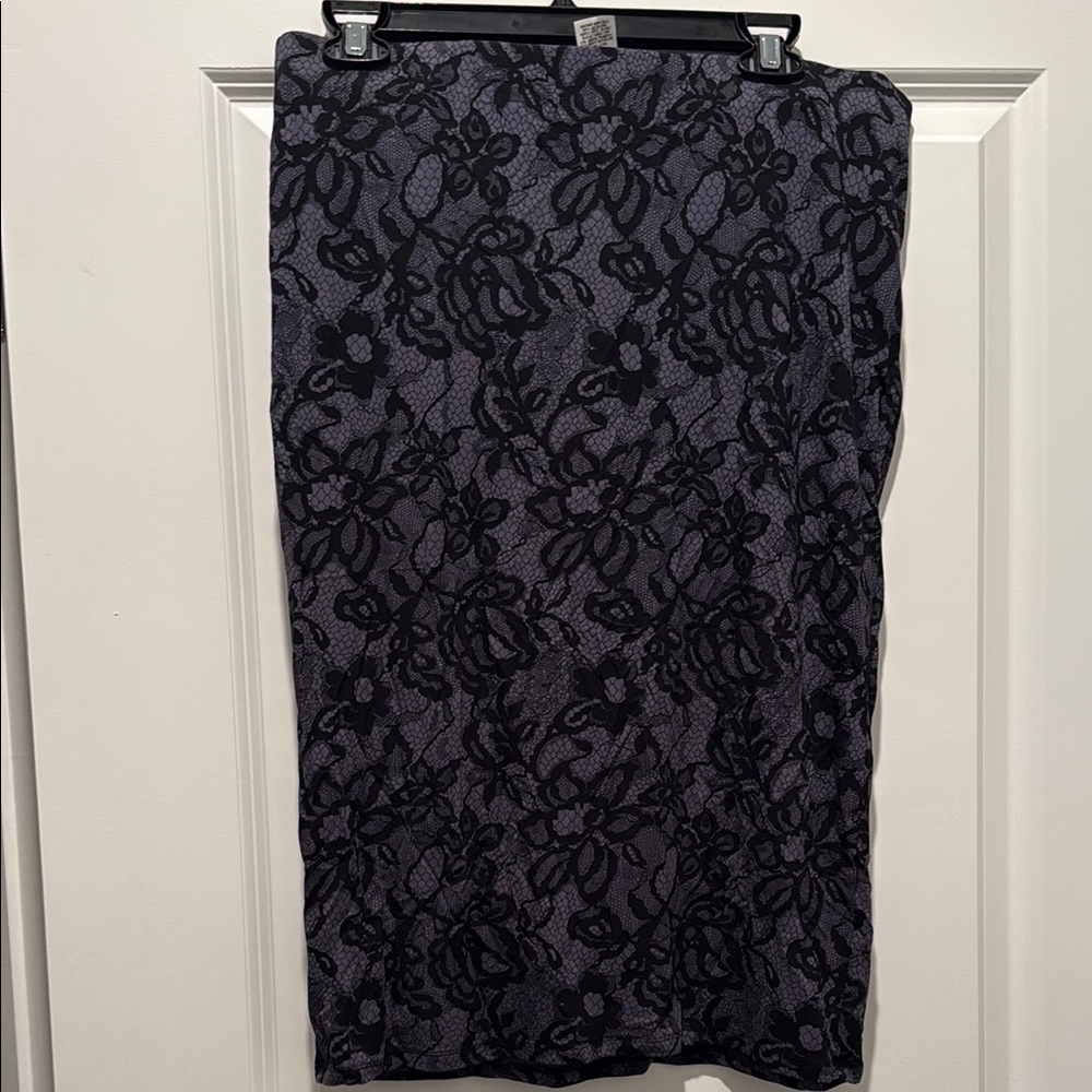 Knit Black Lace Skirt